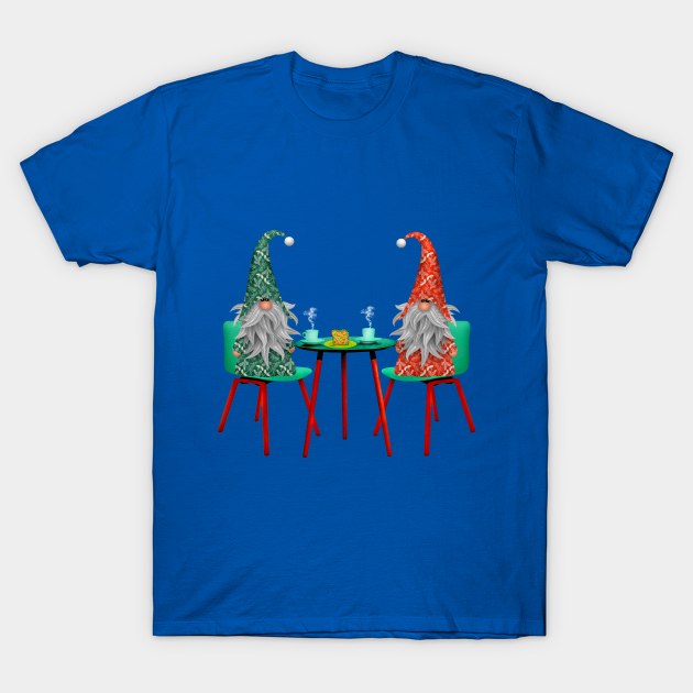 Merry Christmas Elf On Table T-Shirt by holidaystore